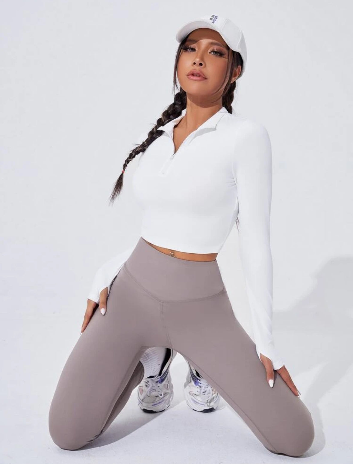 Solid High Waist Casual Fitness
